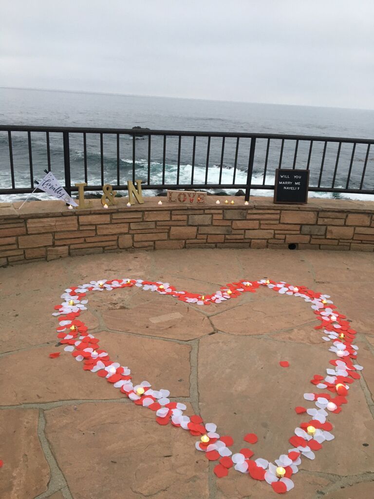 As we are getting closer to Laguna Beach. I notice we might have passed the restaurant. We park by the beach and he takes me down some steps to a park cliff,,,,