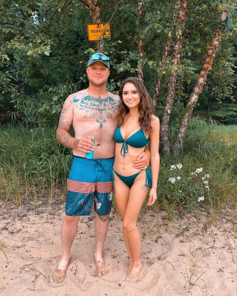 Lukas's first time camping with Katie's family.