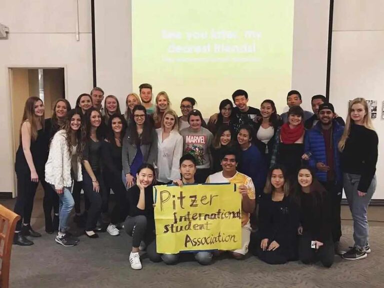 Our love story began at Pitzer College. We met at an event hosted by the Club of International Students. Estefi was an exchange student, and Shota was a full-time student. We spent three months learning from each other, having ice cream dates, and walking in the village. 
