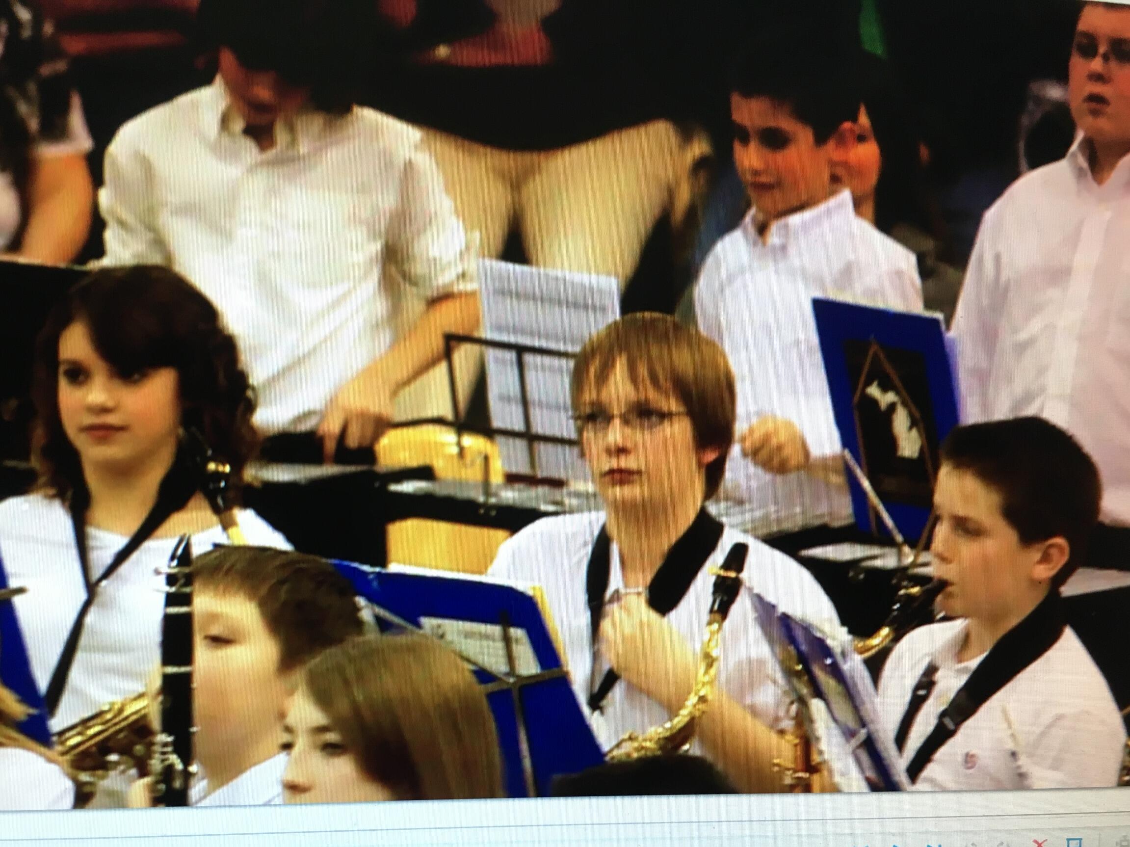 Sydney and Matthew meet at Carter Middle School band, alto saxophone section. They were really close friends, and ran in the same friend group throughout middle school.