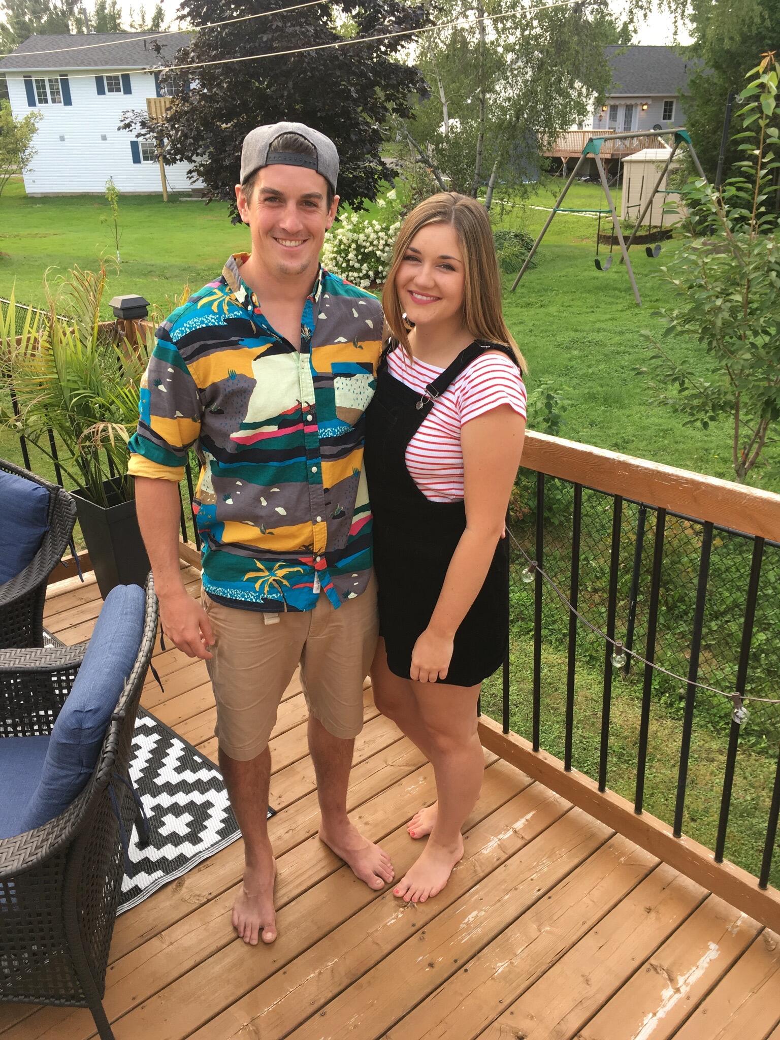 We first met in early 2018 in Fredericton, NB. Our first “official” date wasn't until June 17, 2018, when we went to the Drive In to see the Incredibles 2. We kept things casual, until August 24, 2018, when Alex said, "do you want to go steady?".