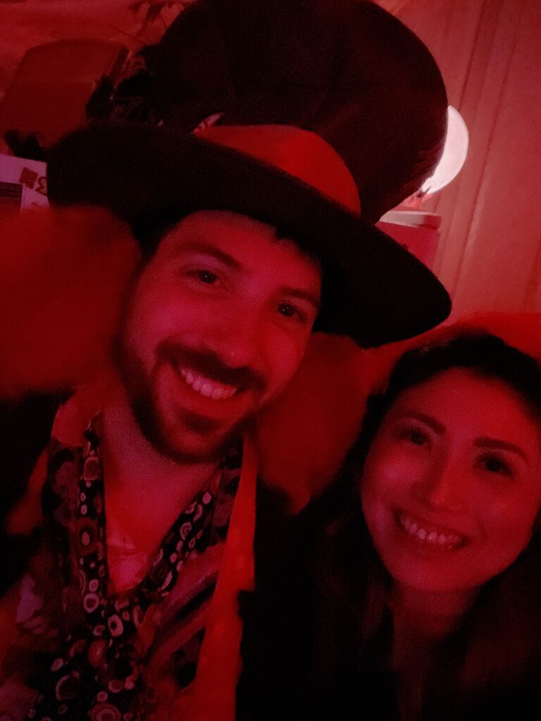 First Halloween Party Together🎉 He looked amazing in the Hatter costume (from "Alice IN WONDERLAND")!!