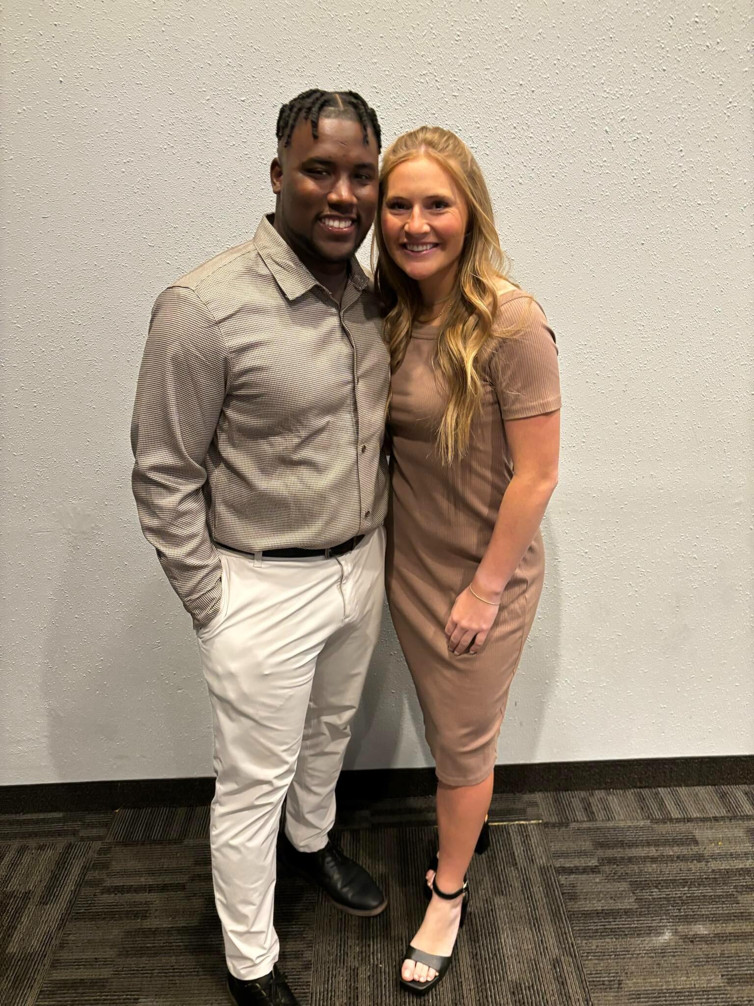 Sam and Thomas at the Saint Mary's University Hall of Fame sports banquet.