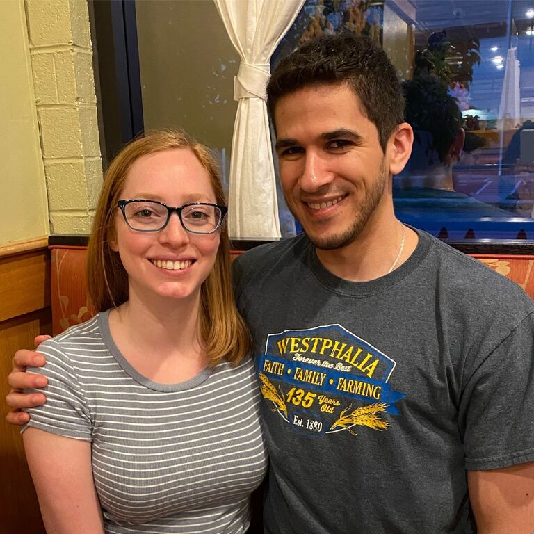 Our first of many pictures together.