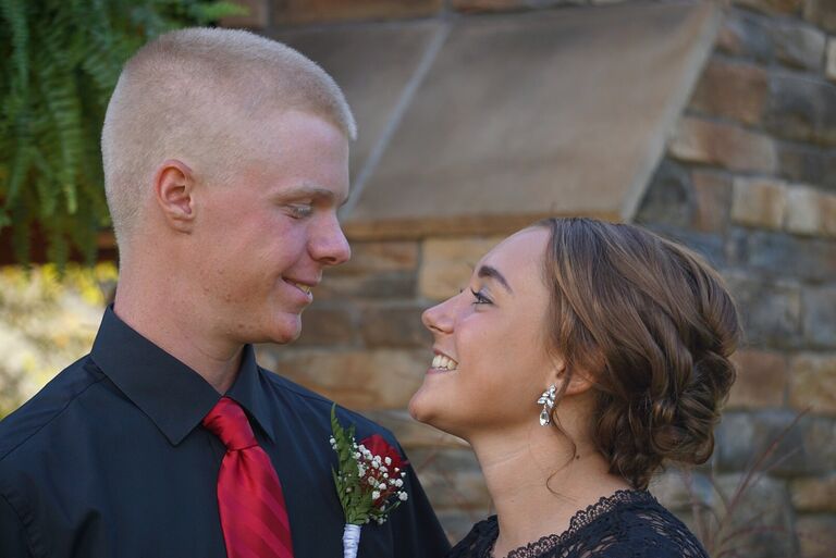 Fall homecoming and one of our favorite pictures together.