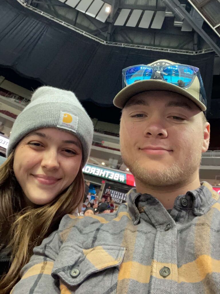 First hockey game together 