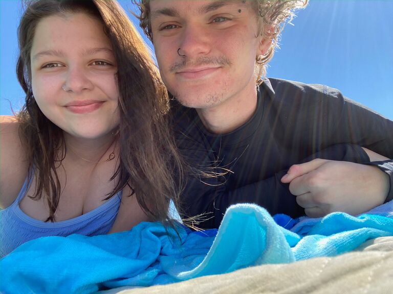 Our first beach trip together (and Charlotte’s third beach trip ever).