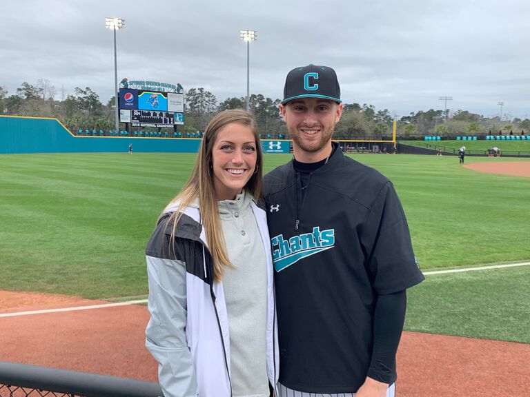 Carly's first trip to visit Chase at Coastal