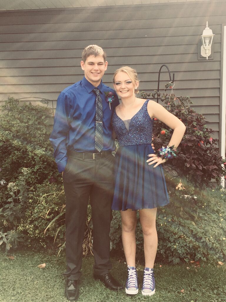 Jared's senior homecoming and Heather's sophomore year. The last dance they went to together!