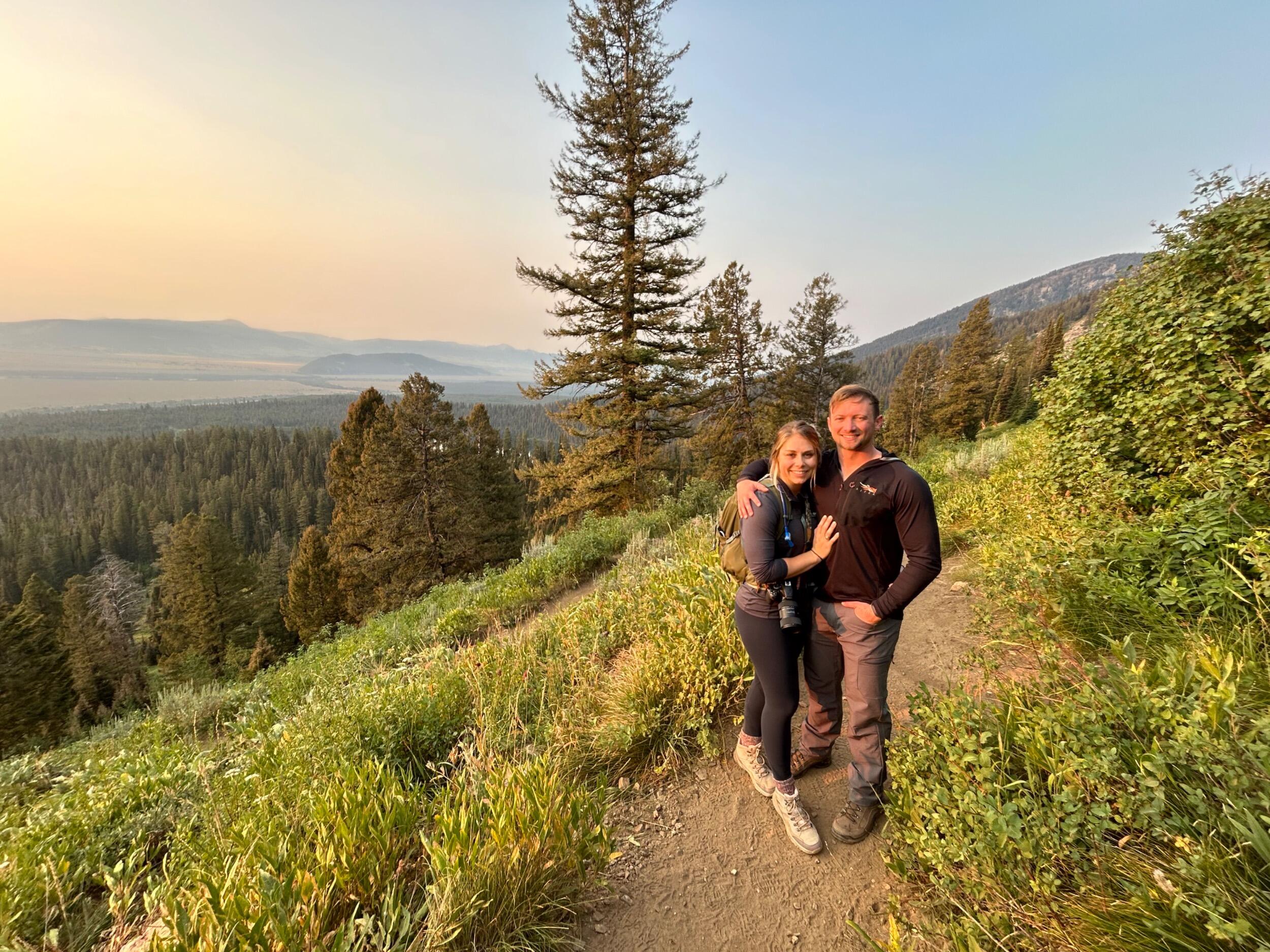 The hike to Delta Lake through the Grand Tetons. 