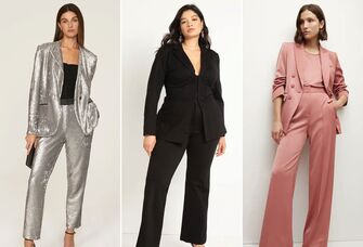 Three wedding guest pantsuits