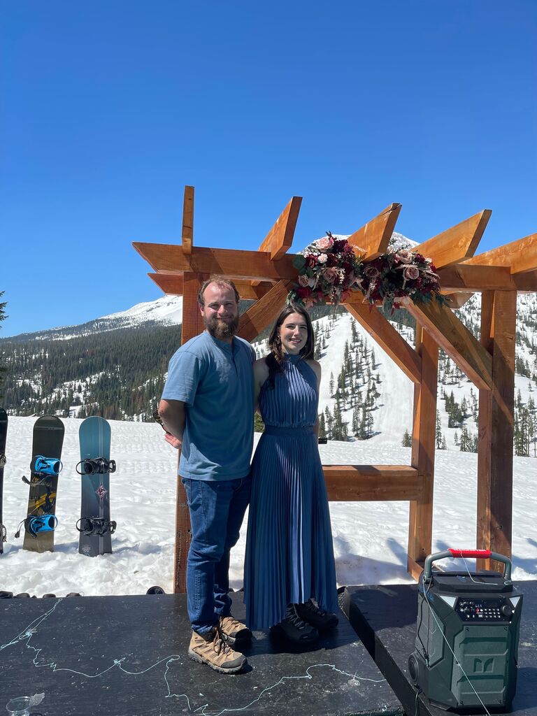 My Cousin Candace's Wedding to Mike @ Mt. Shasta Ski Park, Siskiyou County, CA - Hehe, you know you've had a long engagement when your cousin & your aunt get engaged & married before you do - 9 years Together