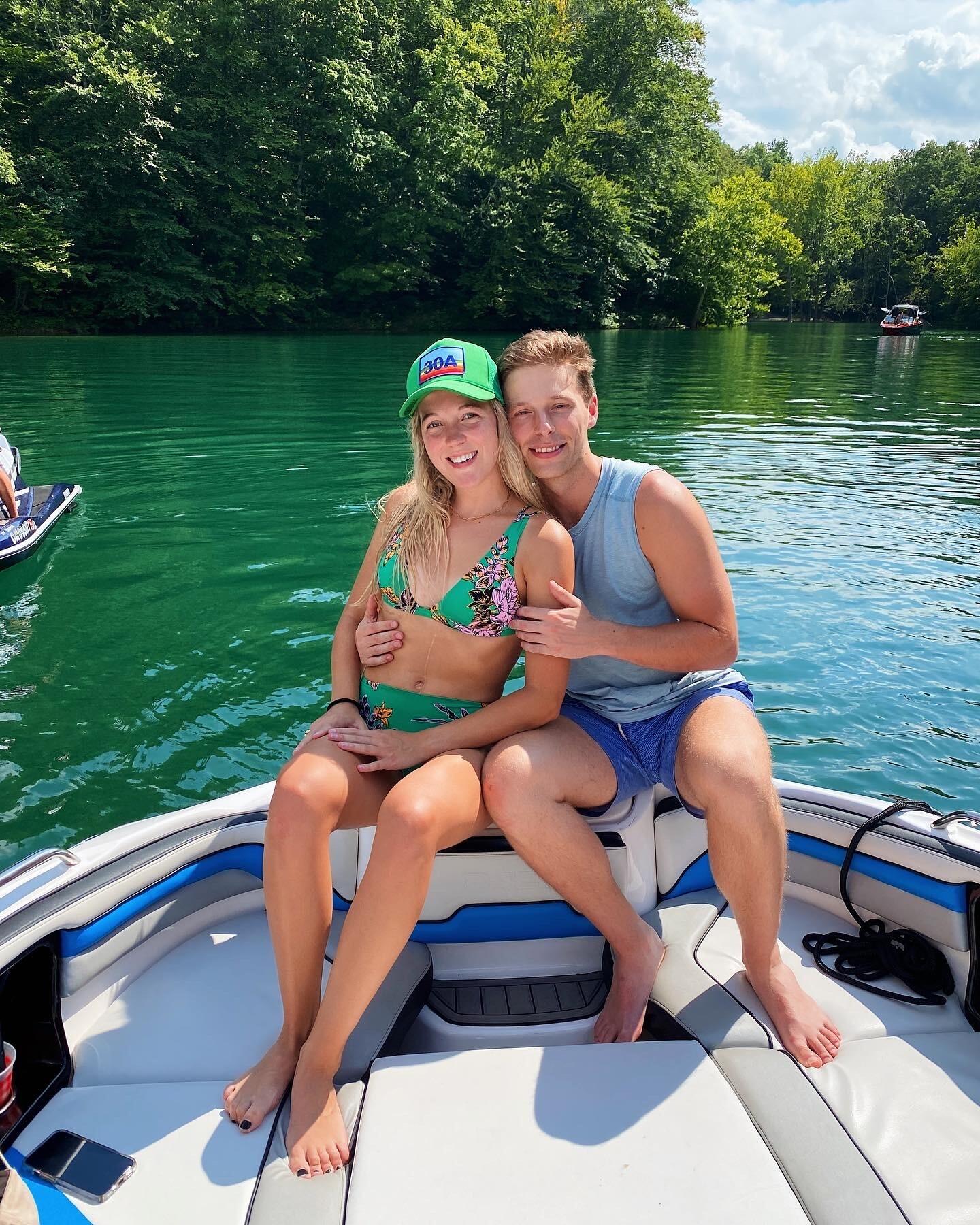 Some of our favorite things to do together include going to the lake...