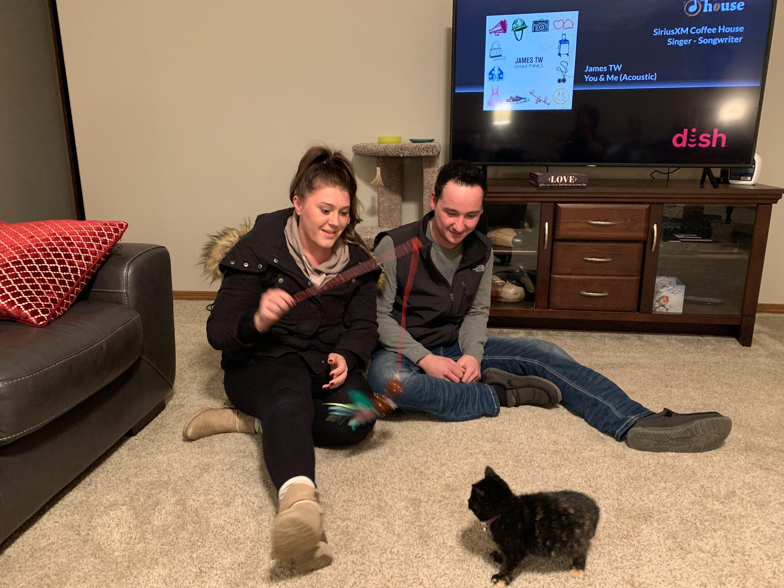 We decided to become cat parents and adopted Lulu!