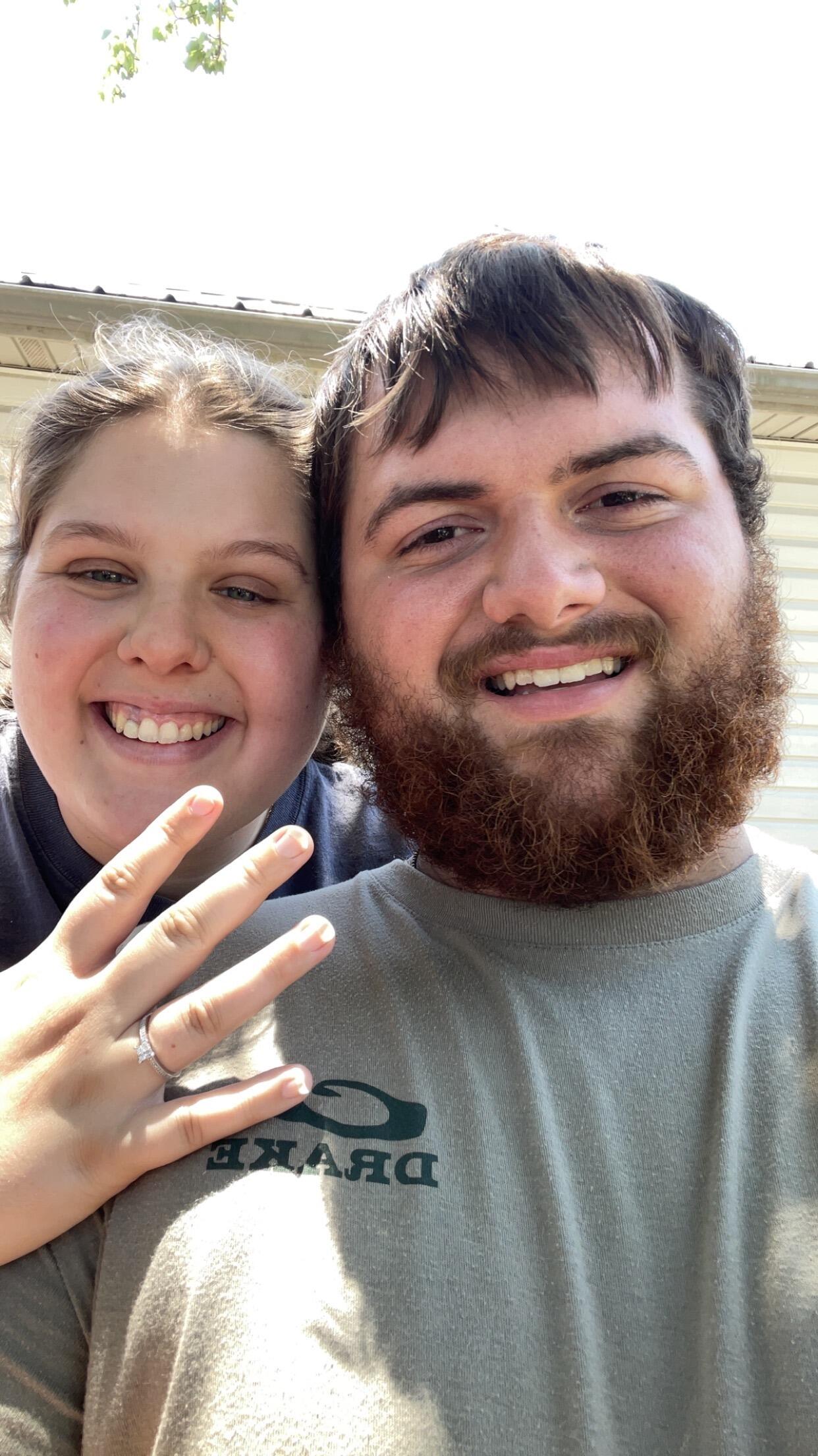 The day he popped the big question!