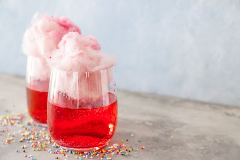 Cotton candy cocktails Galentine's Day party ideas