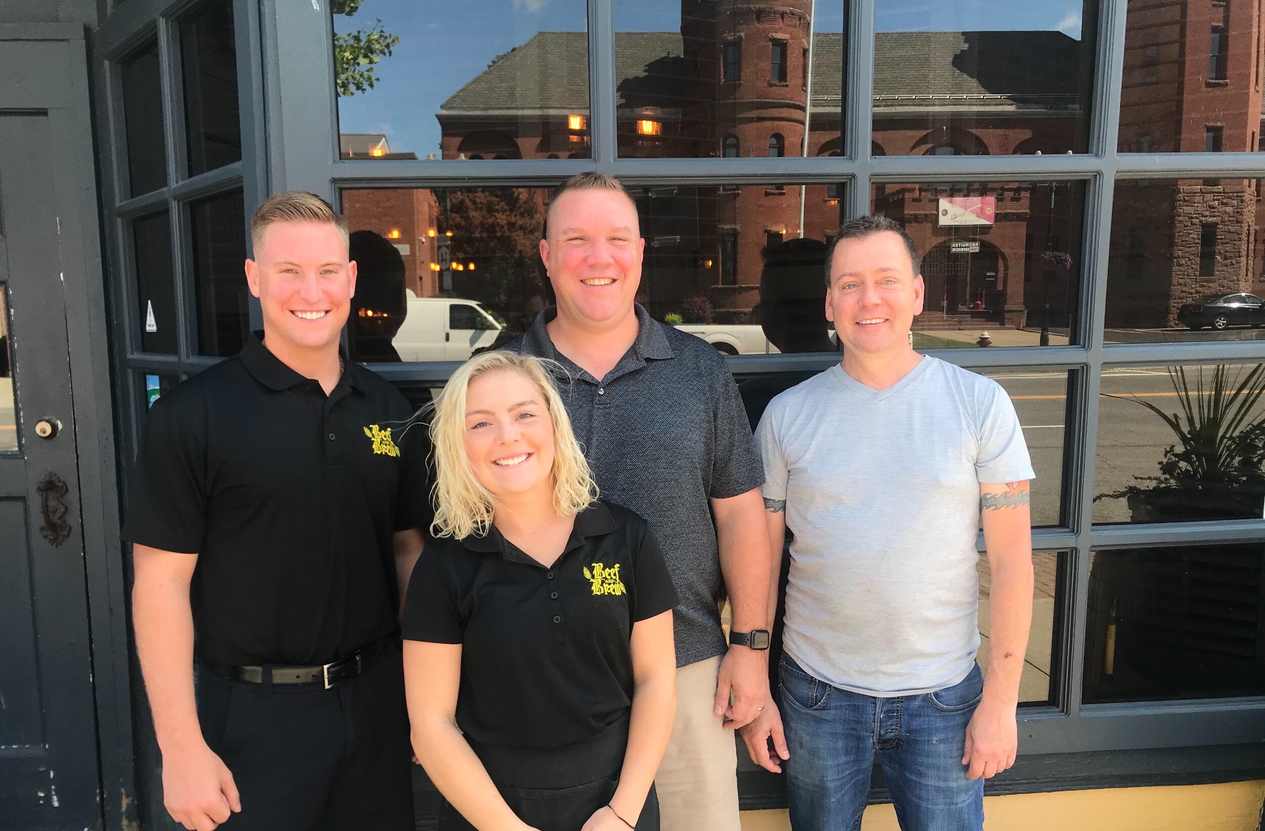 A sweet end to a lovely summer working together as servers for Uncle Troy and Uncle Mike at the Beef n' Brew. Kyle would continue to work there while Darienne headed back to college in the fall. 