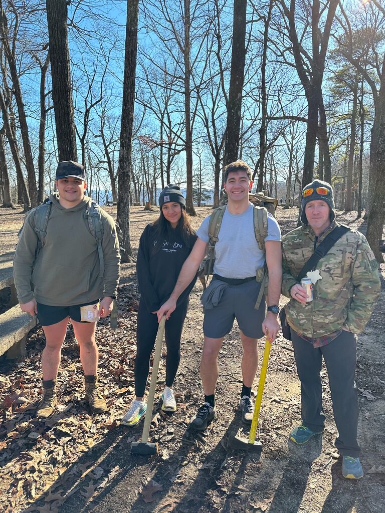 Looking rough after an 18 mile run/ruck.