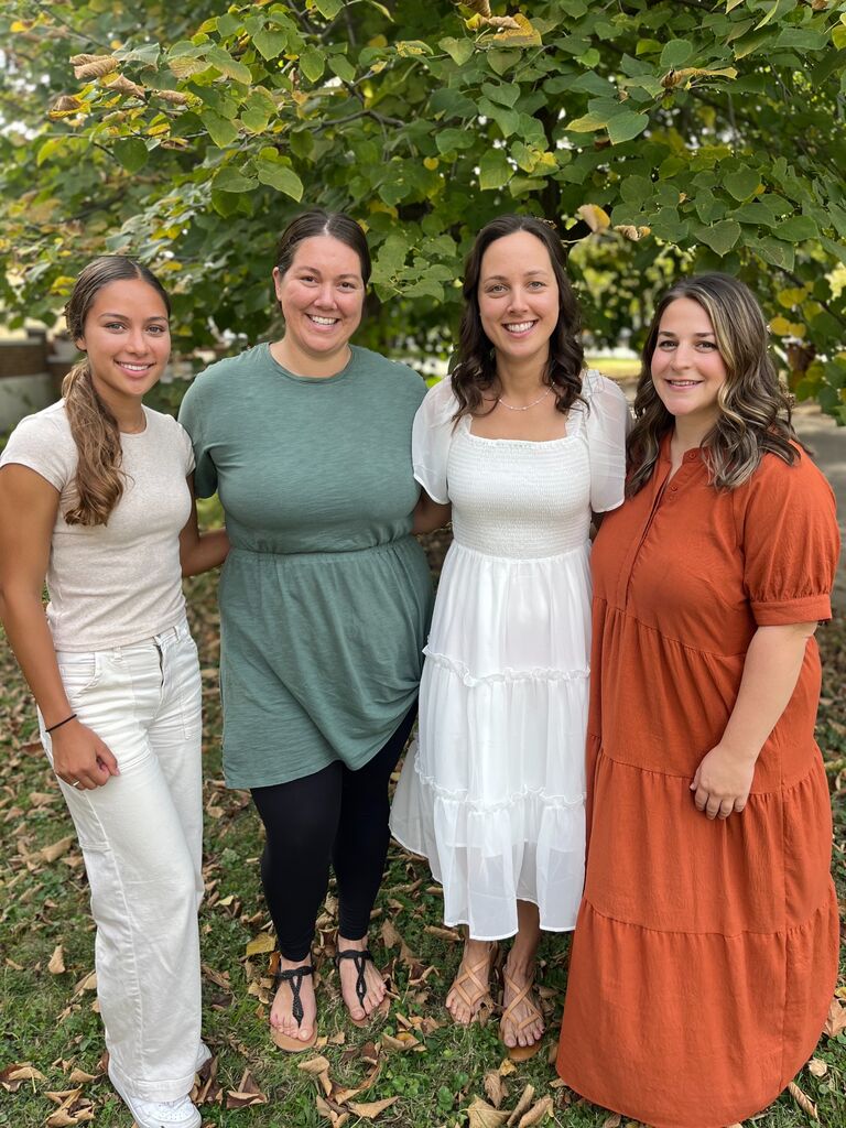 Sisters together at the shower