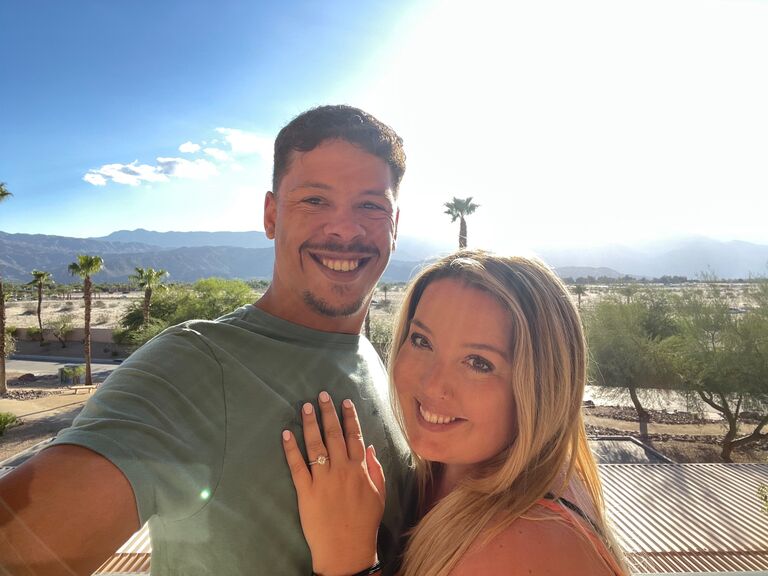 We took a little weekend trip down to Palm Springs to celebrate our Engagement