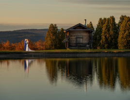 Alyson's Orchard wedding venue on lake in Walpole, New Hampshire