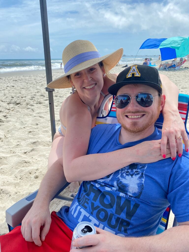 A trip to Carolina Beach with Lindsey's family--we weathered a hurricane, AND Covid!