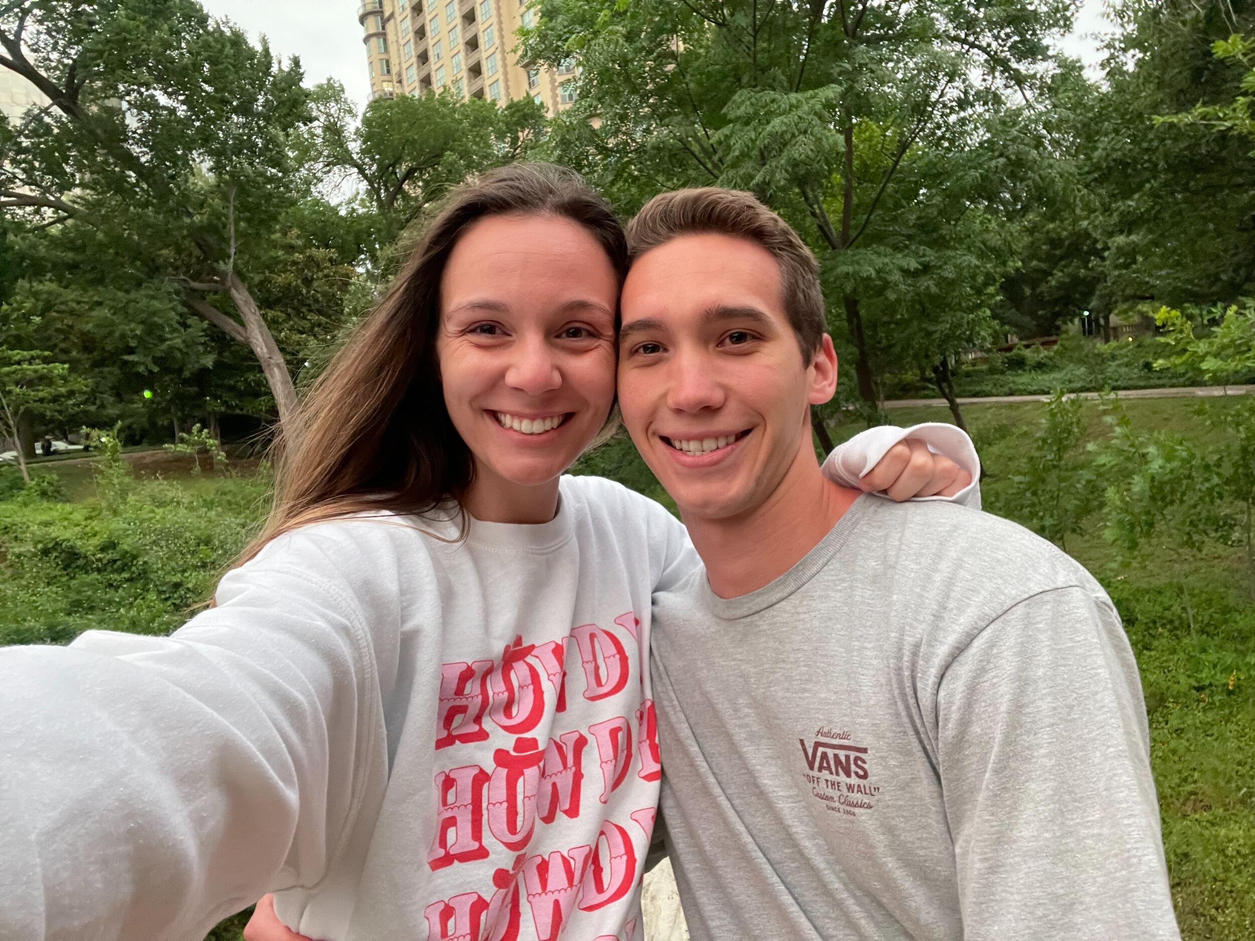 Our first photo together!