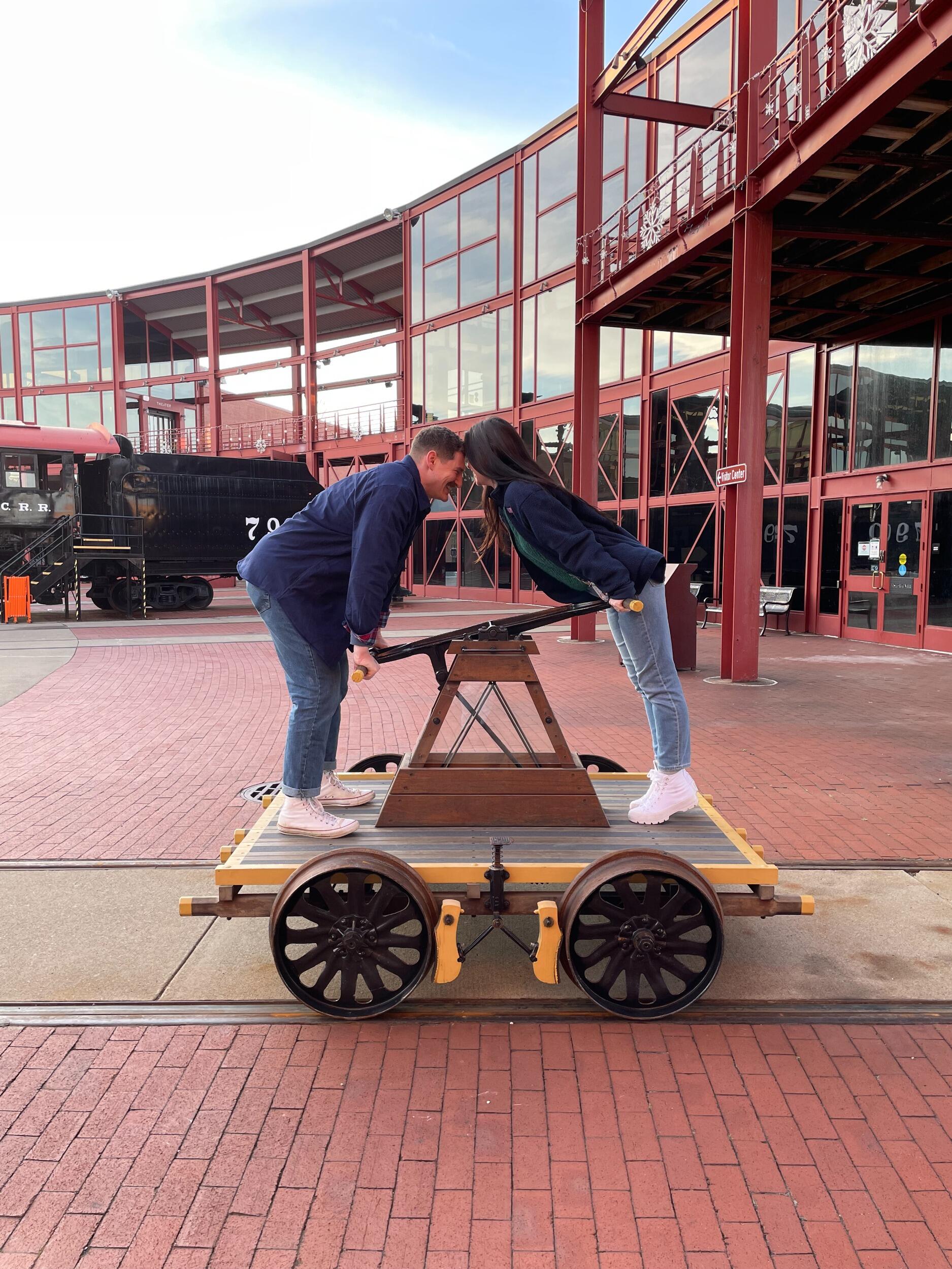 We took a trip to Steamtown National historical site with Timothy acting as our guide 