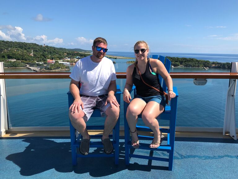 First cruise together! They traveled to Haiti, Mexico and the Bahamas. 