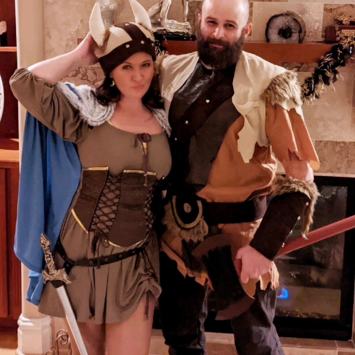 Viking Halloween 2020. We drank, we pillaged... Great Odins beard! 
