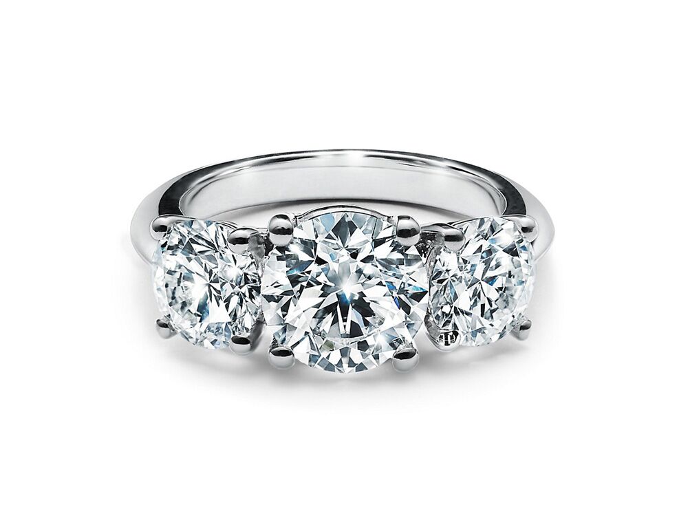 three stone engagement ring