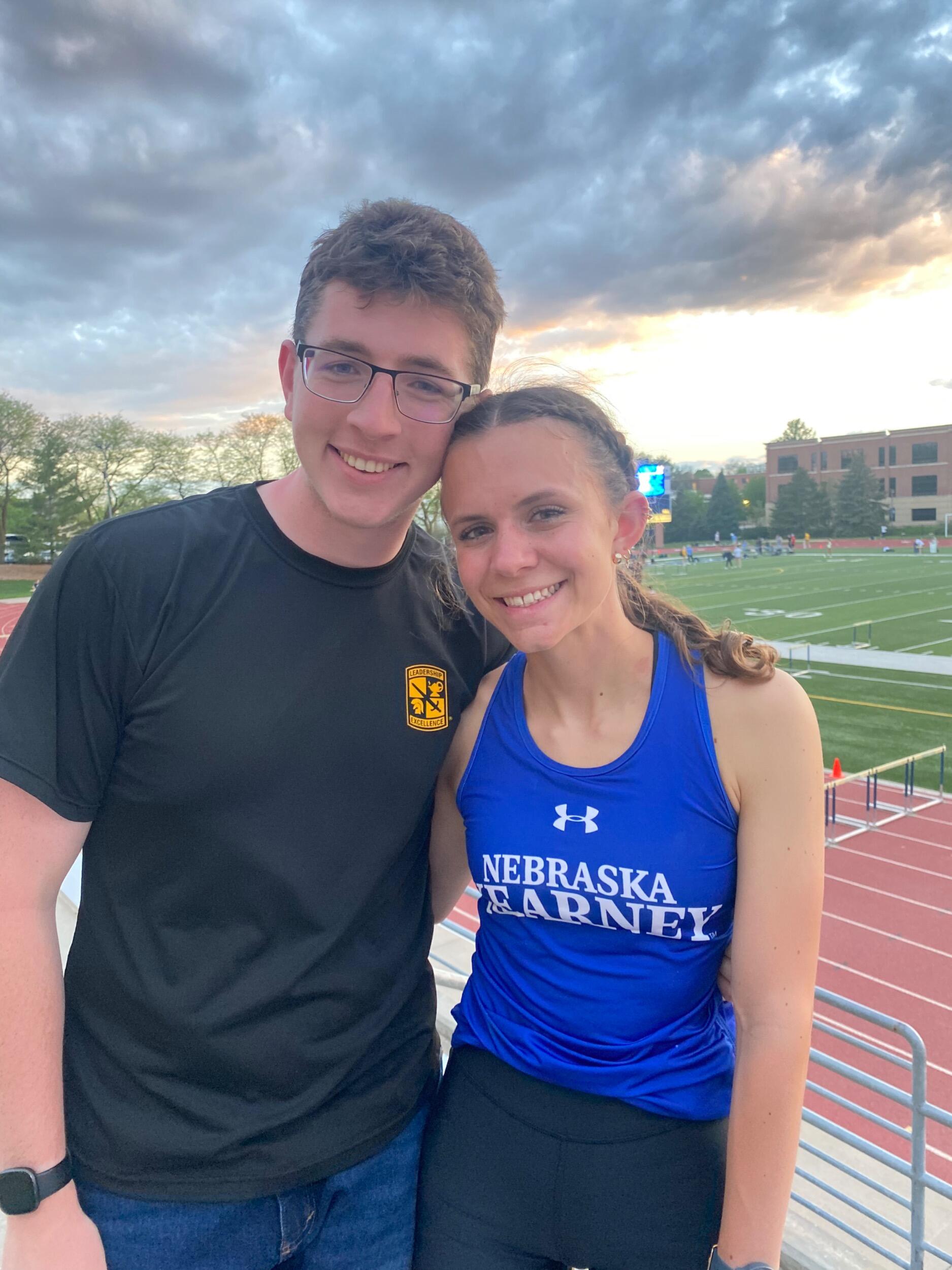 Last track meet running for UNK