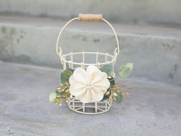 Non traditional store flower girl baskets