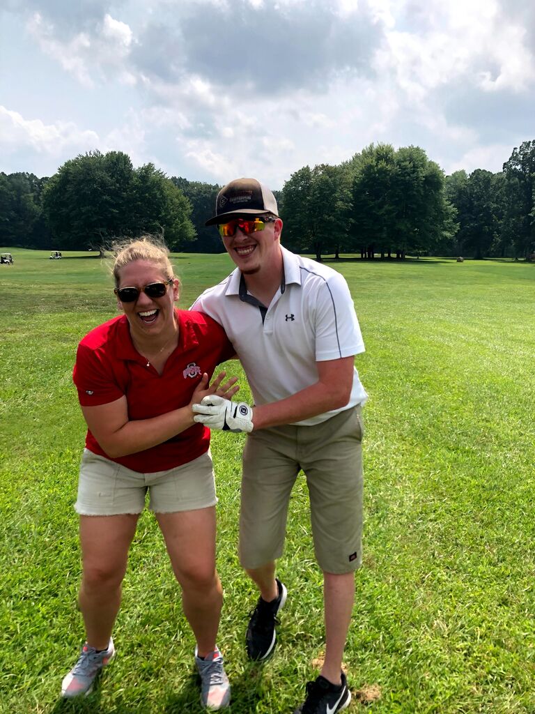 Golf shenanigans our first weekend as a couple