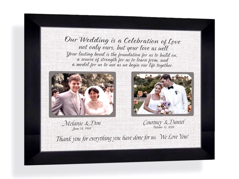 Nostalgic double photo frame