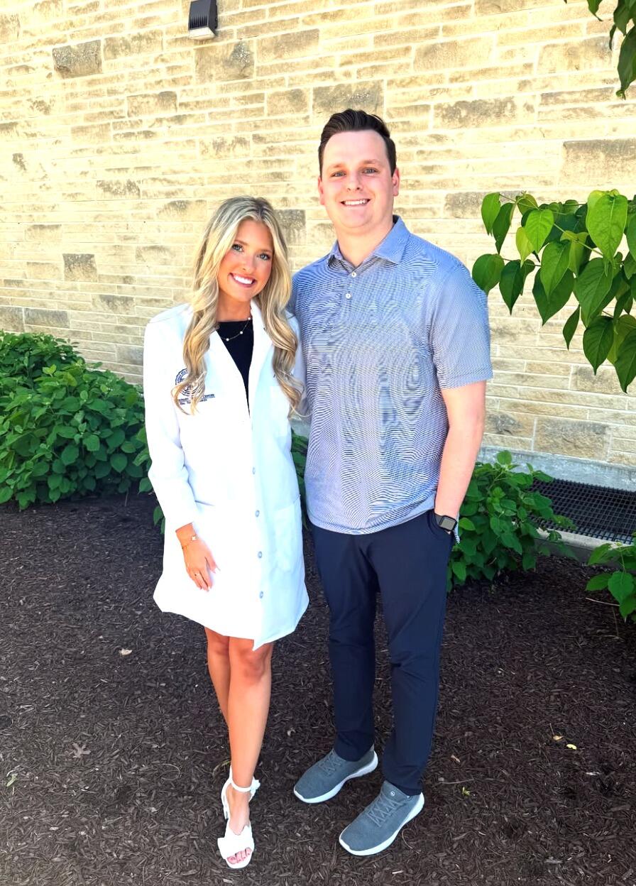 Ashley's veterinary school White Coat Ceremony