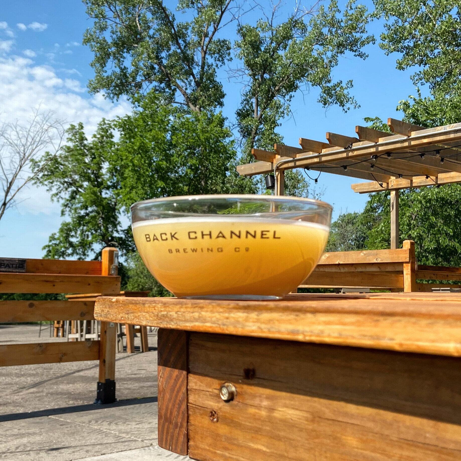 Ben and Emily went to backchannel brewing together for their first date. 