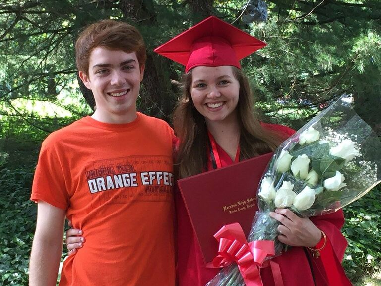 Sean and Emma have been lucky enough to attend many of each other's major life events. This is Sean at Emma's high school graduation! 