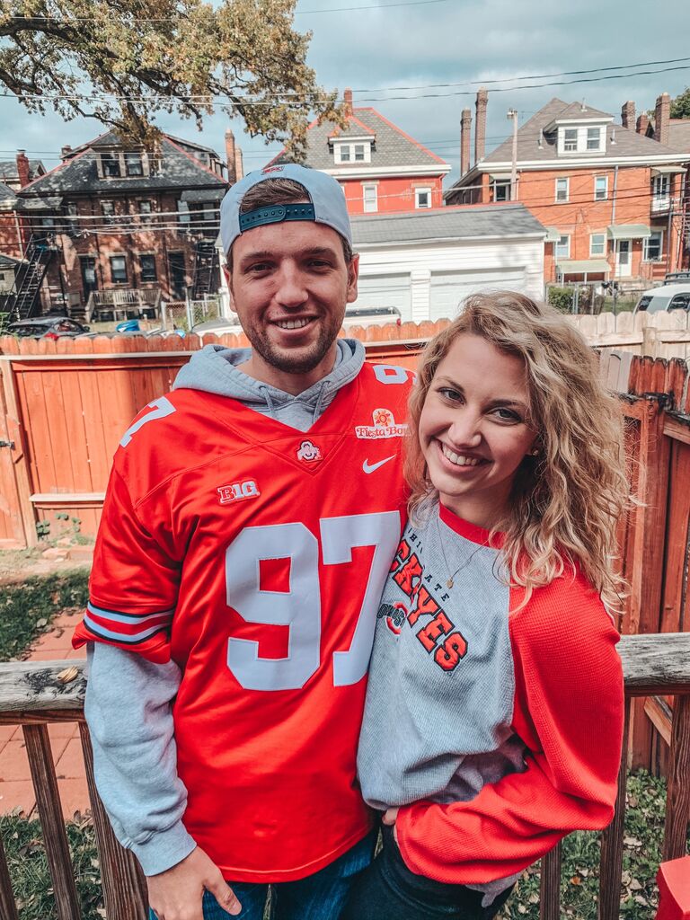 Our first picture together on the first Ohio State game of the 2020 season!