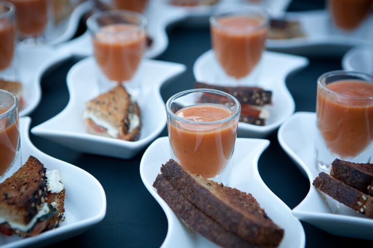 Tomato soup and grilled cheese