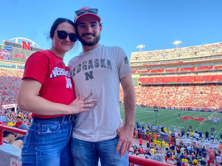 Amber's first Husker game