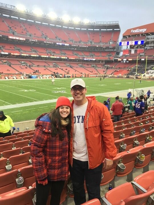 The long distance continues. Jonathan moves to Cleveland for work and ends up staying for 3 years. Megan falls in love with Football. Goo sports.  