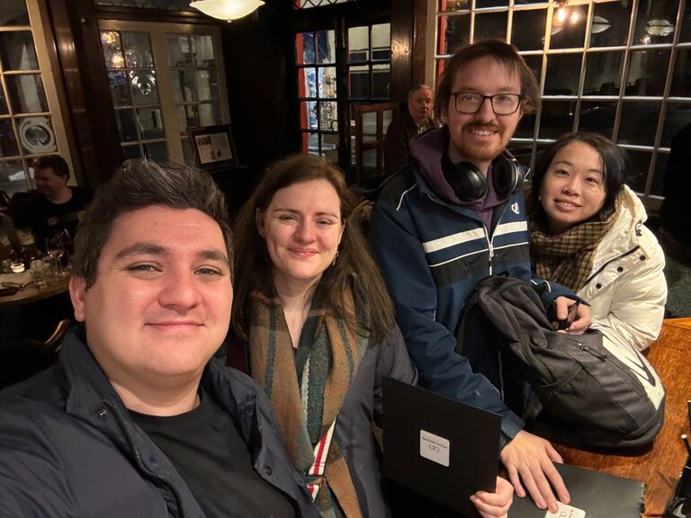 The double dates continued!  This particular time was a murder mystery in London