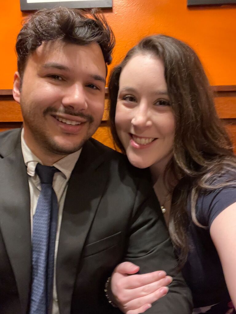 Two music teachers, met as most couples meet these days...Online!!