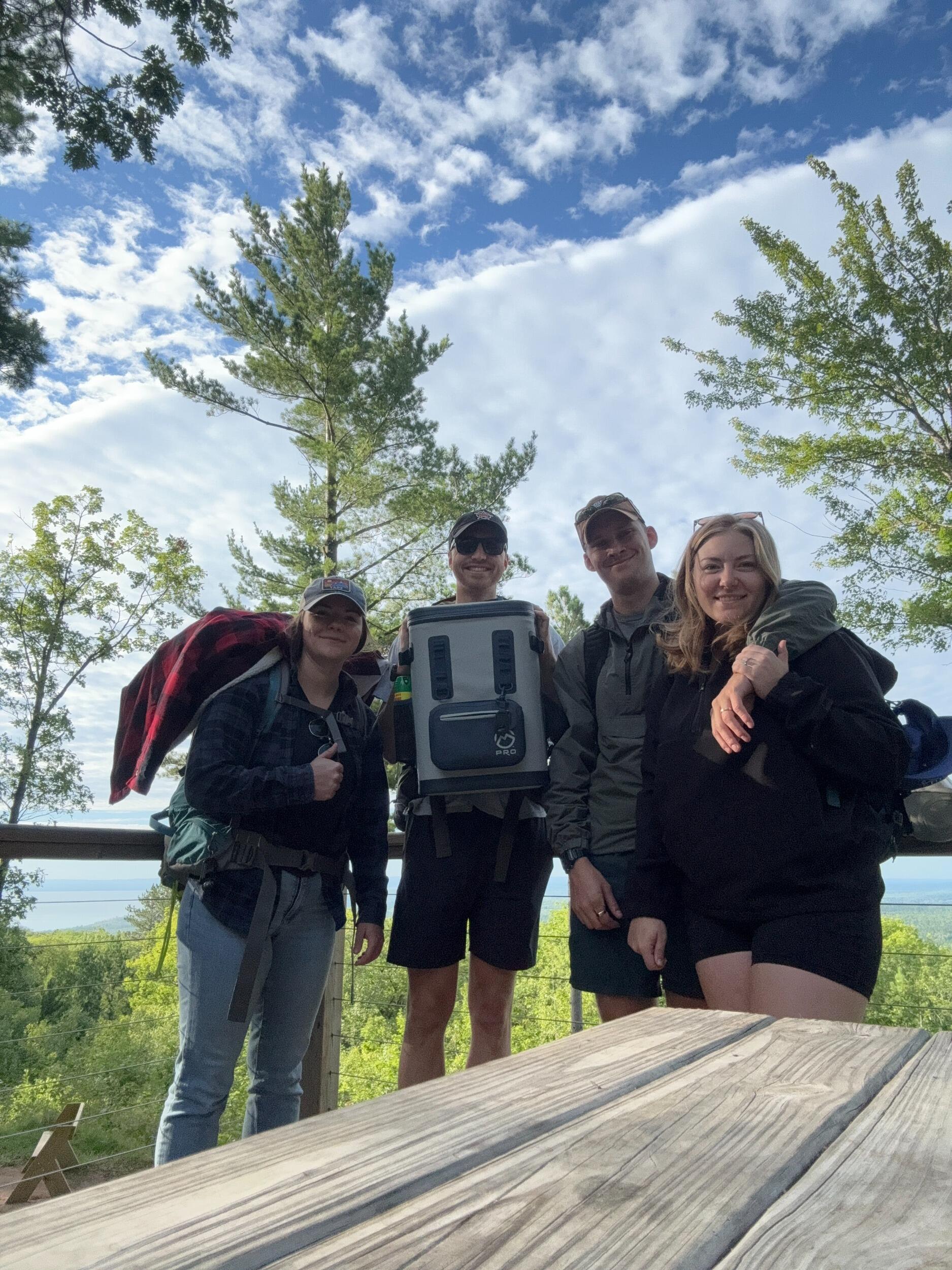 Labor Day 2025 was spent in Bayfield, WI hiking around the Apostle Islands and camping in a yurt! They took a ferry to see the place where Taylor and Ramsey got engaged, swam in Lake Superior, and saw the Northern lights. 