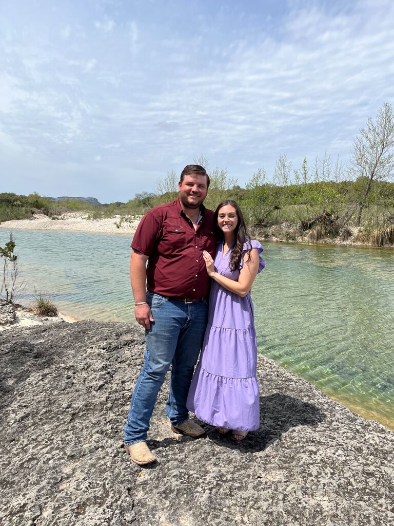 “Celebrating Easter early” aka how he got me in a dress on a ranch. Also the day I said “yes” to marry the love of my life.