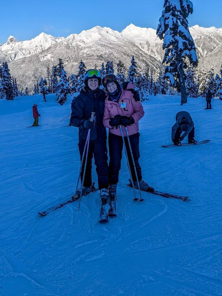 Went skiing on Mt. Baker. 