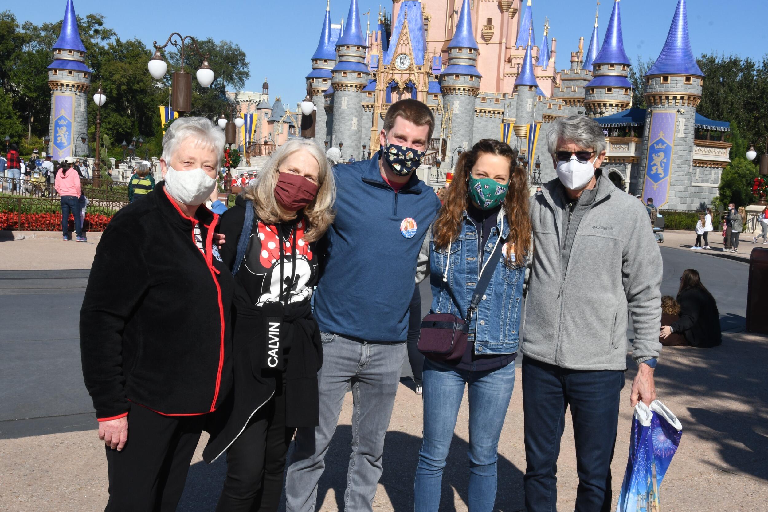 Disneyworld with our family! (David managed to get the adults to attend as there was a *strong possibility* that he might propose) SPOILER: HE did! SPOILER: Andrea said yes!