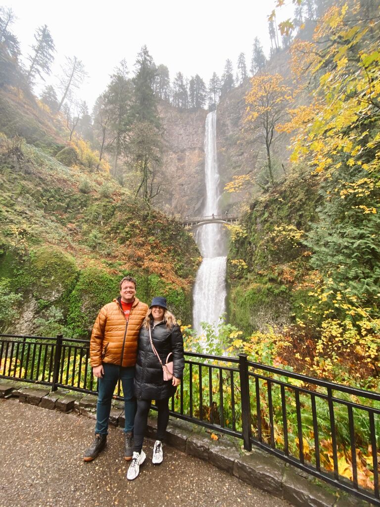 Went to Multanomah Falls at the prettiest time of year!