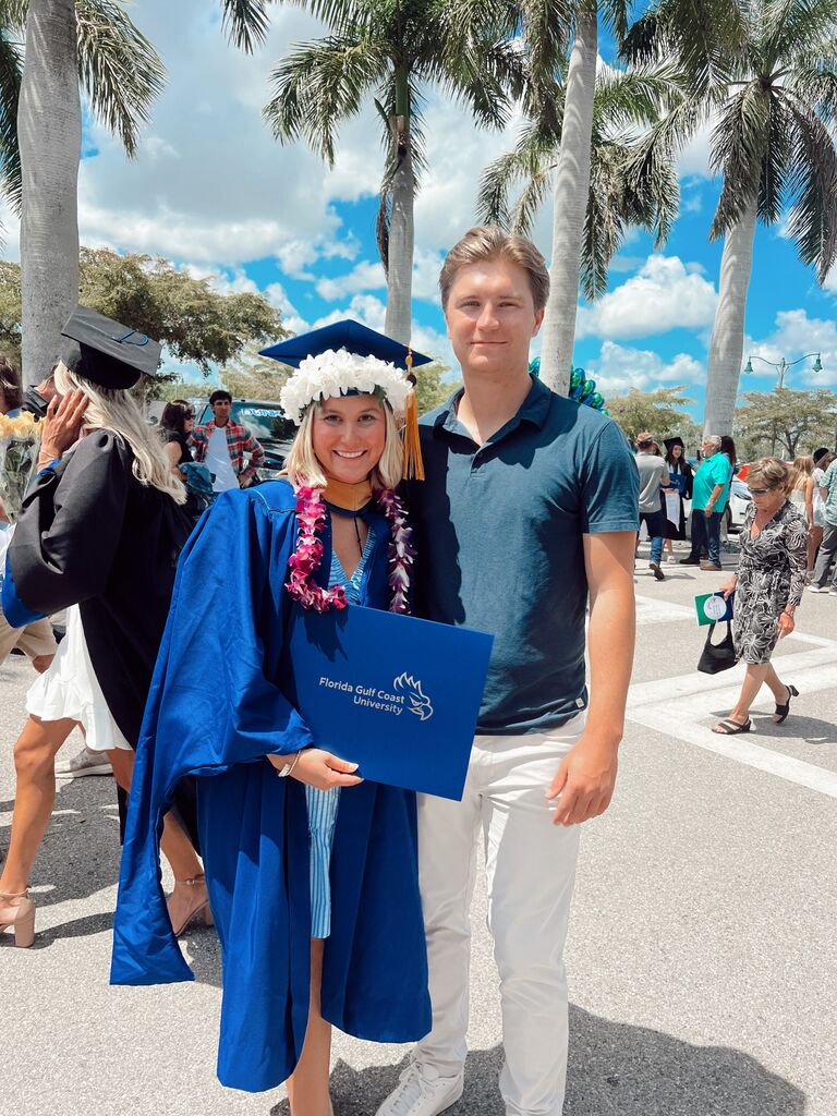 Matt and Morghan at her Master's graduation ceremony!